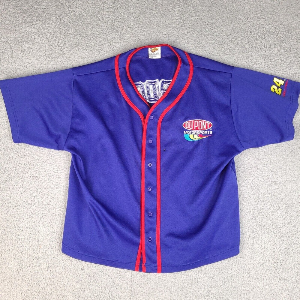 Jeff Gordon Jersey Shirt Mens XL Blue‎ NASCAR Winners Circle DuPont Motor sports